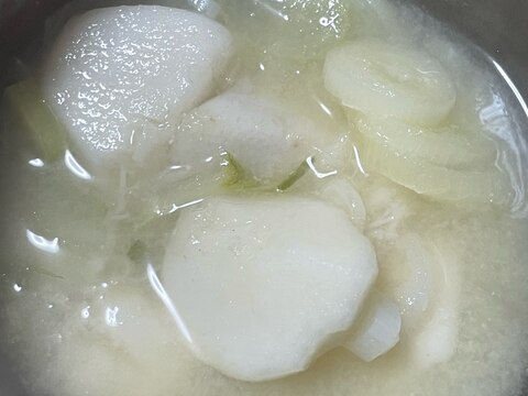 冷凍里芋の味噌汁
